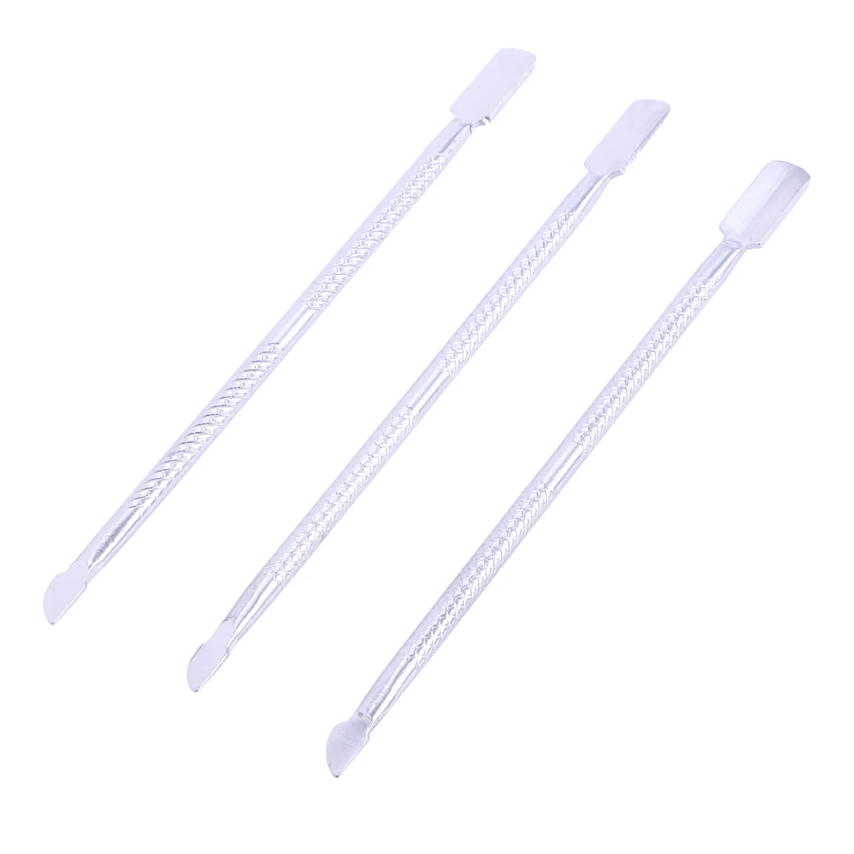 

3pcs Stainless Steel Nail Cuticle Remover Spoon Pusher Manicure Pedicure Care Tool Kit Nail Cuticle Cleaner