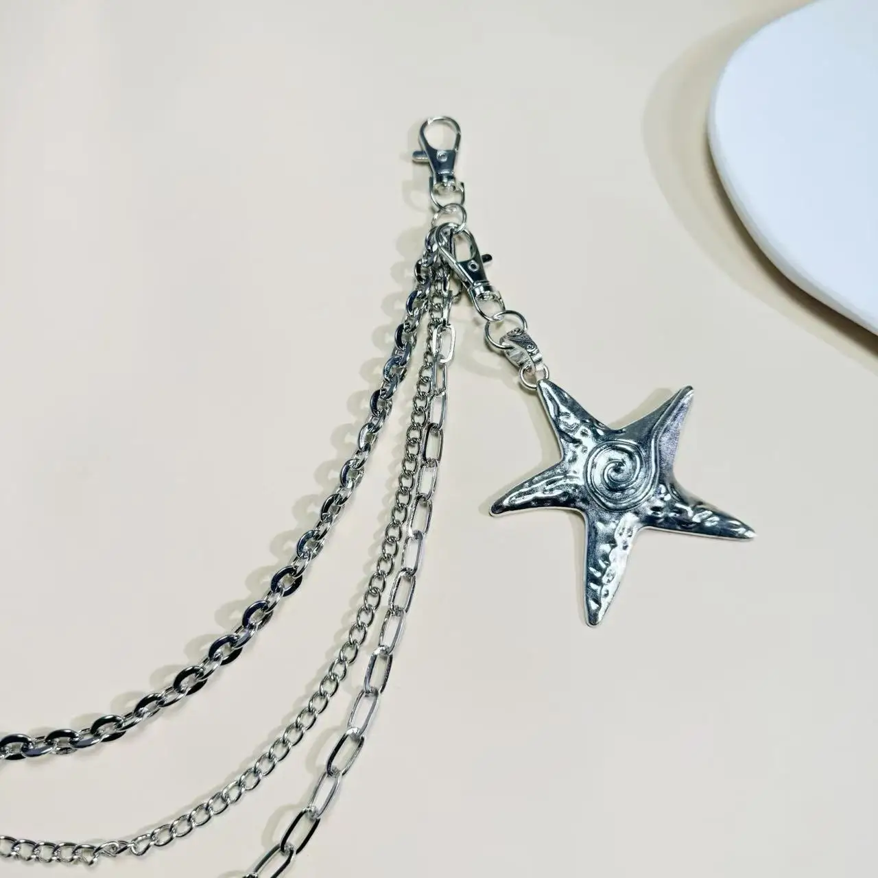Hip Hop Punk Style Multi-Layered Waist Chain Cool Star Pendant Pants Chain Versatile Chain Decoration Trendy Accessory