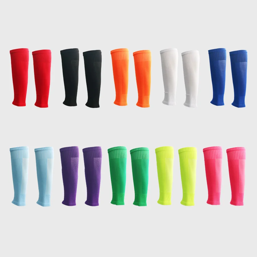 2025 Football Sock Breathable Without Feet Socks Professional Shin Guards Fixed Leg Warmers Foot Package To Protect The Calf