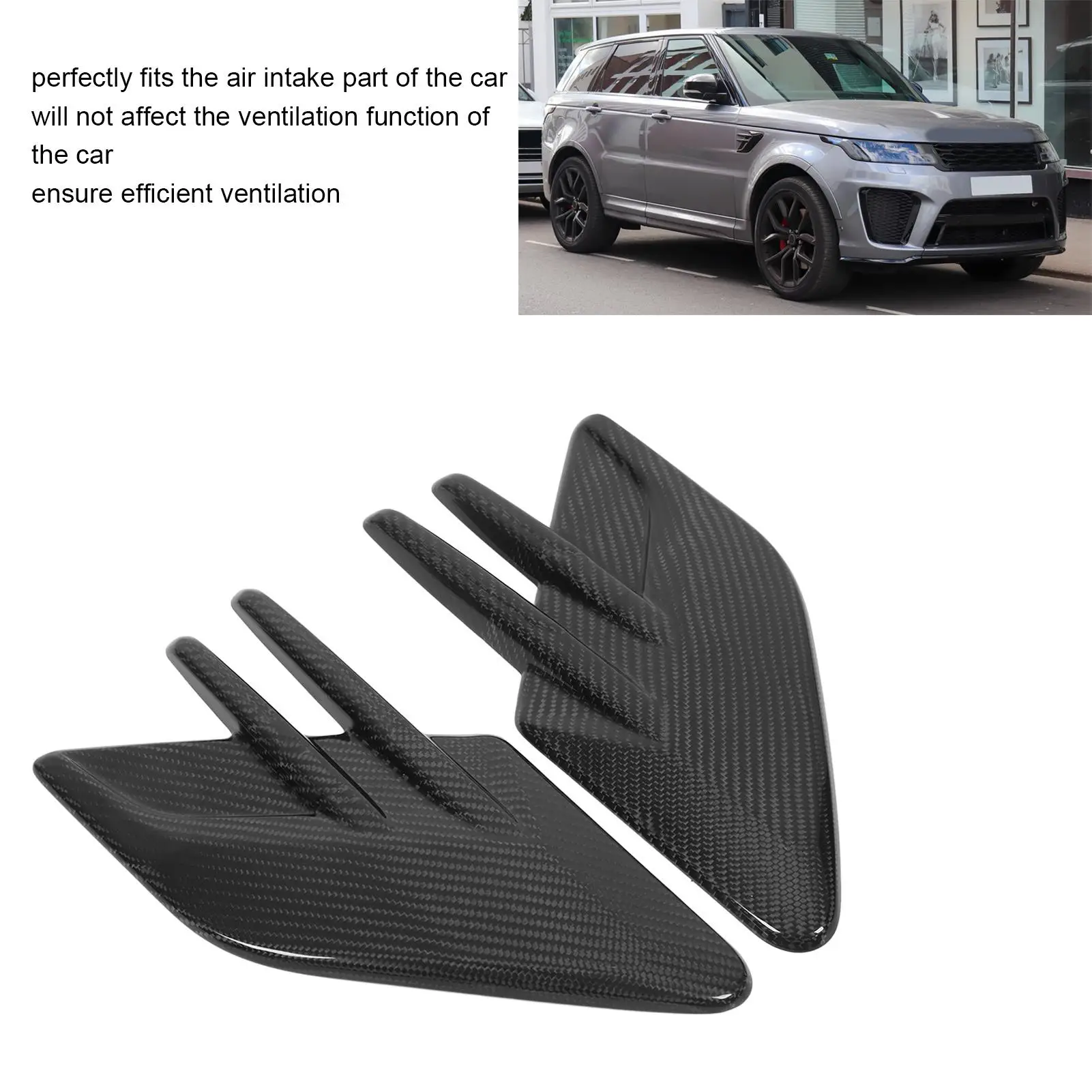 Carbon  Air Vent Cover Trim Sticker Replacement for land Rover Sport L494 (2018-2022)