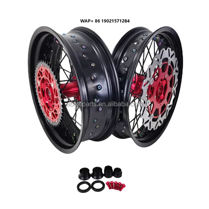 Customized Color and Logo Motorcycle Aluminium Alloy Wheel Rim Wheels Motorcycle Supermoto Wheels for CR 125 CRF 250