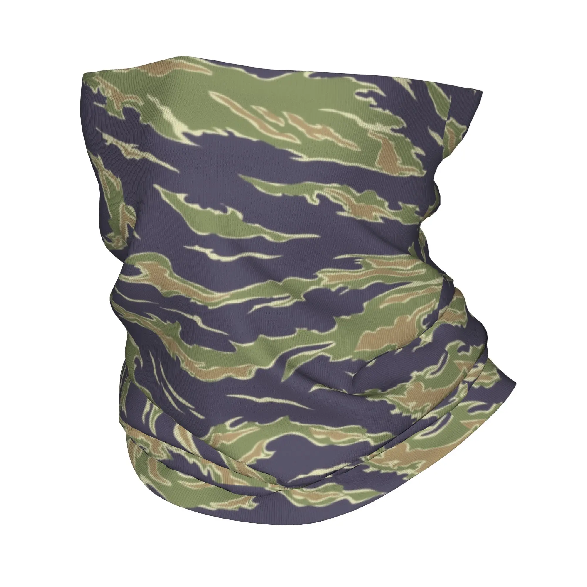 Изготовленная на заказ тигровая полоска, военная камуфляжная бандана, зимняя теплая повязка на шею, мужской шарф для лица, лыжный тактический камуфляжный гетр, повязка на голову
