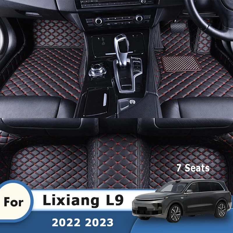 Custom Car Floor Mats For Li Lixiang L9 2022 2023 (7 Seater) Auto Interior Accessories Carpets Covers Rugs Products Pedal