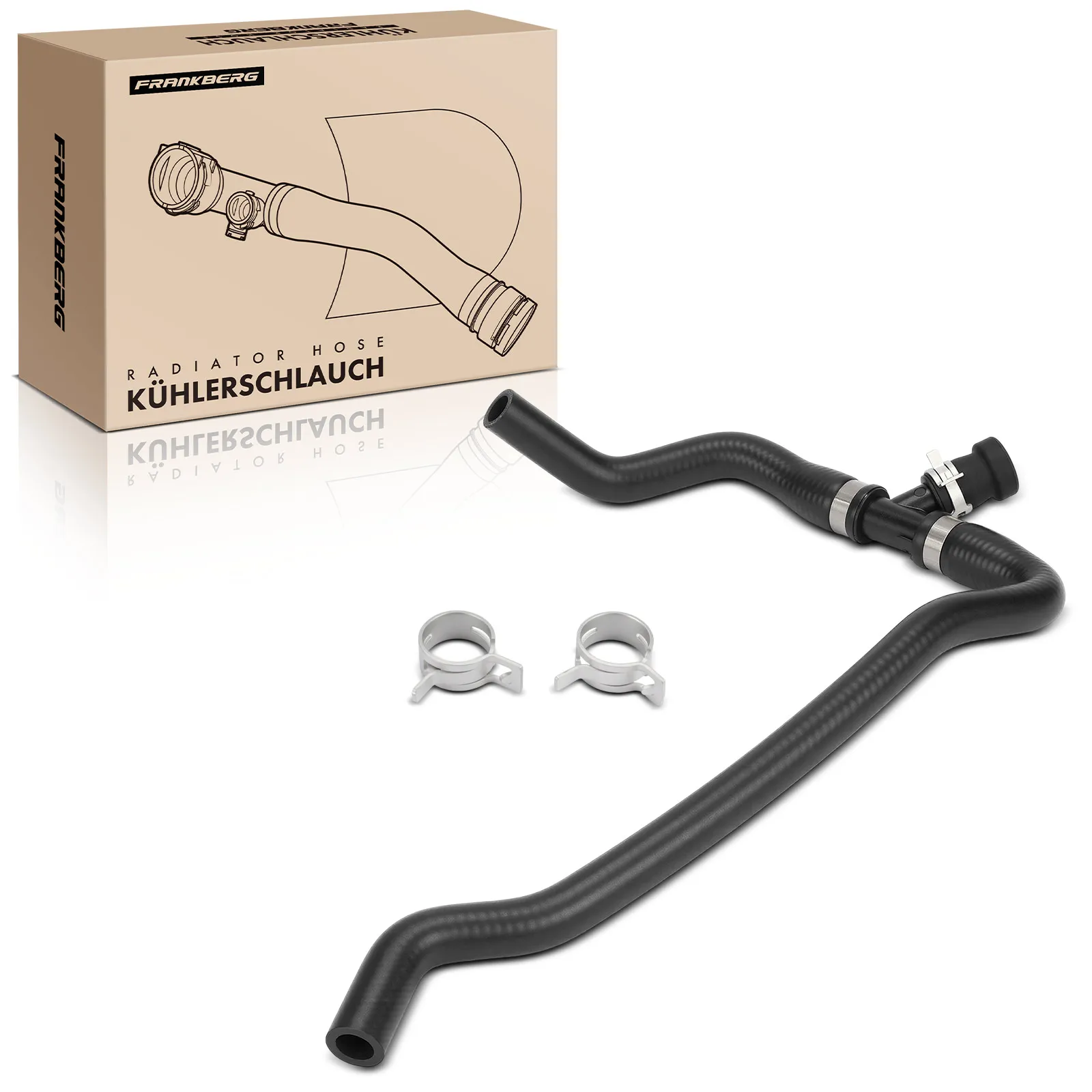 Frankberg 1x Tuyau de radiateur, tuyau d'eau de refroidissement, tuyau de chauffage pour BMW X5 E70 3.0L 2008-2010 11537609944 24292