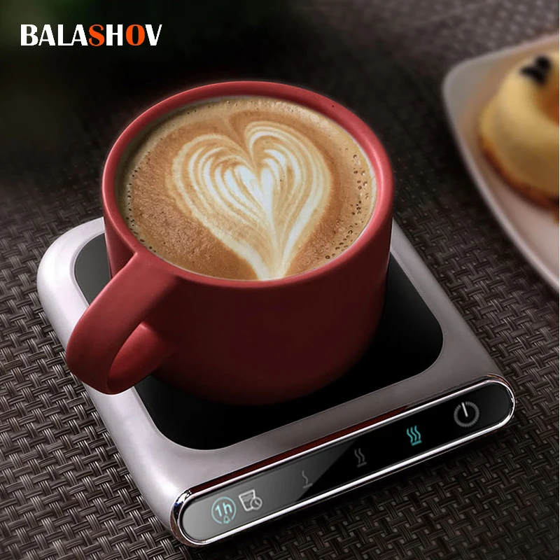 Mini Portable USB Cup Warmer Coffee Mug Heating Coaster 3 Gear 100°C Milk Tea Water Cup Heaters For Home Office Desk Heating Pad