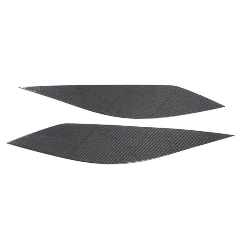 For Corvette C7 2014-2019 Dry Carbon Fiber Car Headlight Eyebrow Cover Trim Automotive Exterior Accessories
