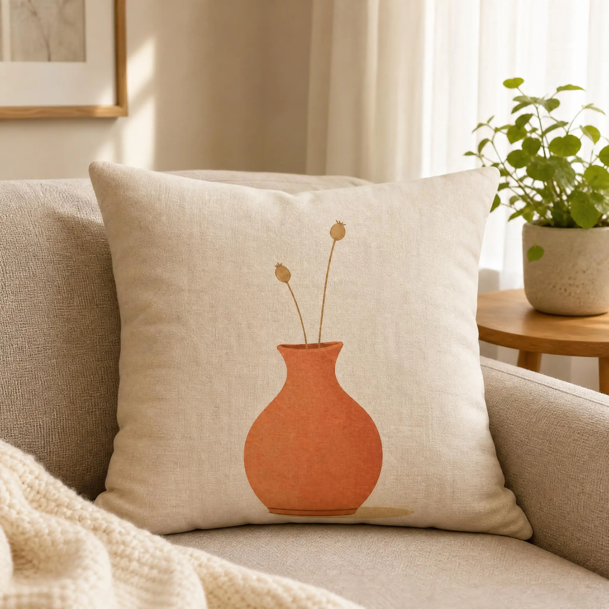 Soft Minimalist Home Pillow Cover, Suitable For Sofa Bedroom Decoration, Unique Holiday Gift view 2