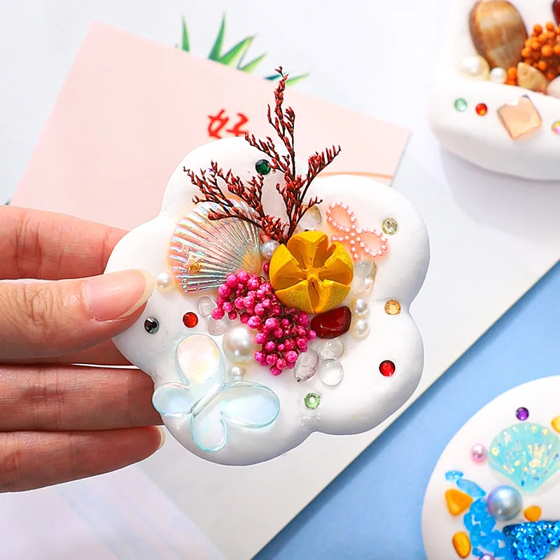 Ultra-light clay creative refrigerator sticker shell clay parent-child handmade activity to make DIY material package