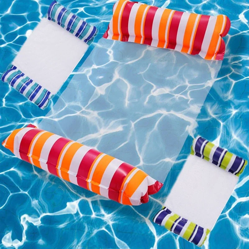 Drijvend waterspeelgoed Opvouwbare hangmat Zomer buitenzwembad Strand Opblaasbaar matras Lounge stoel Watervlottermat Zwemaccessoires