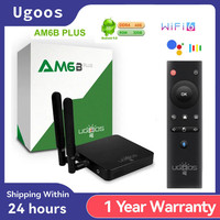Original UGOOS AM6B PLUS TV Box 4GB 32GB Amlogic S922X-J 2.2GHz Android 9.0 WiFi Bluetooth 4K HD Media Player Smart Set Top Box
