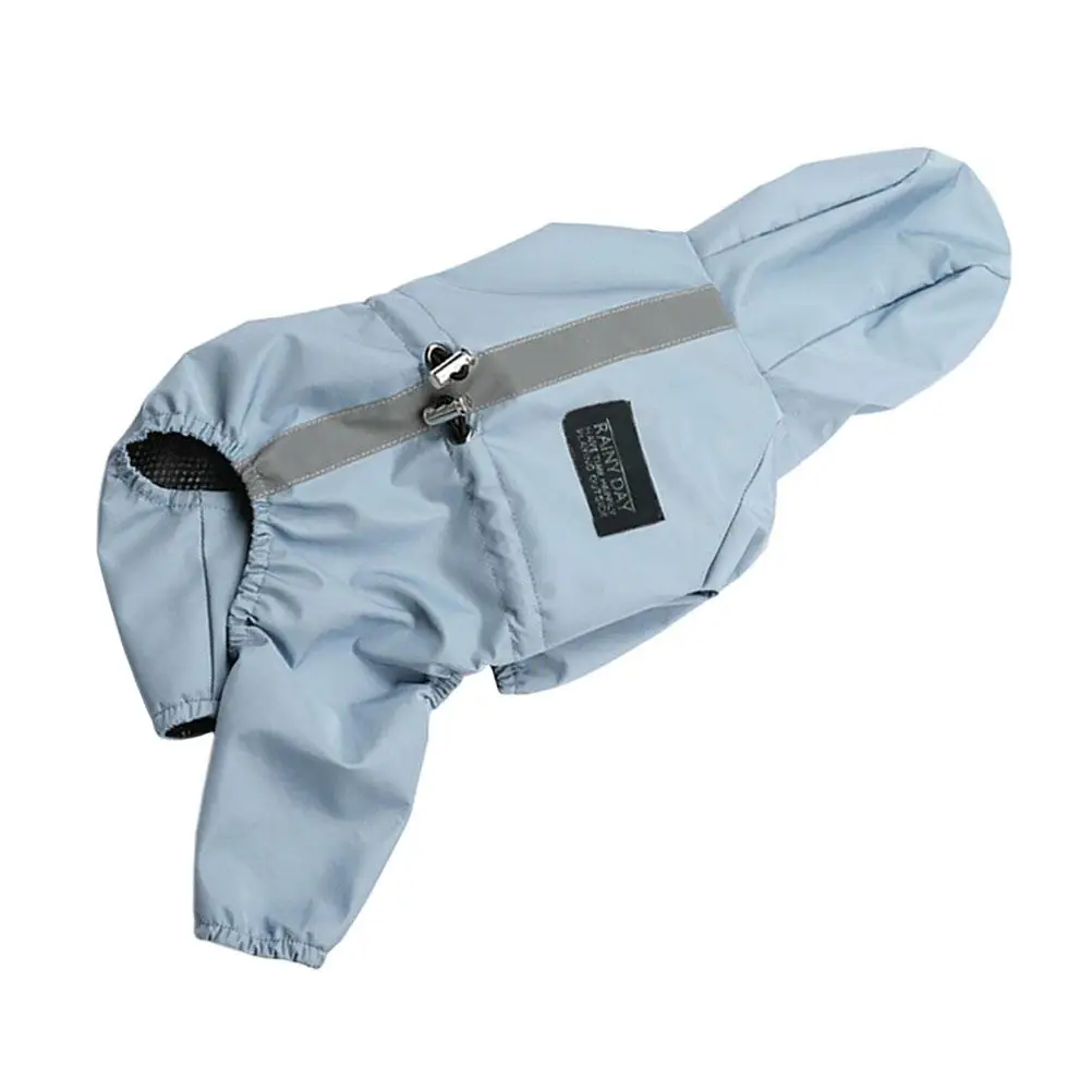 

Waterproof Breathable Reflective Jacket for Dogs Cats Small Size Pet Raincoat Adjustable Dog Poncho Hoodie Fabric