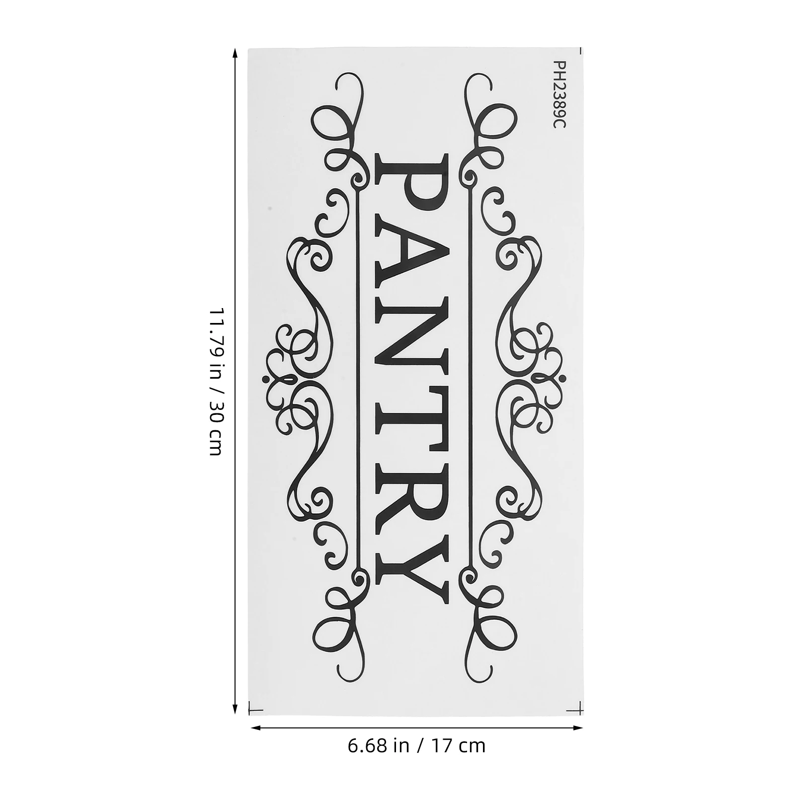 

4pcs Sticker For Pvc Removable Wall Decor Stickers Door Decal Room Decor Utility Room Sign Self Adhesive Pantry