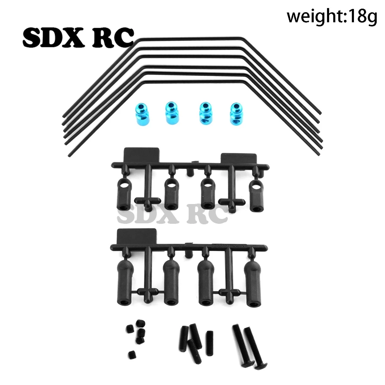 

Front and Rear Sway Bar Kit 54514 for Tamiya XV01 1/10 RC Car Upgrade Parts Accessories