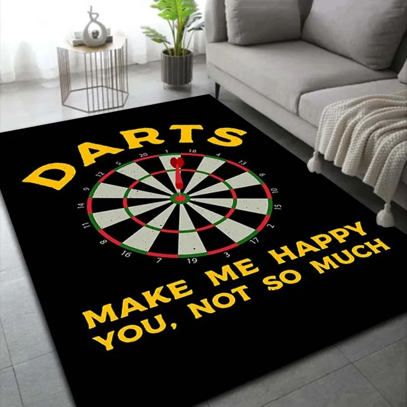 Dartboard Pattern Anti -slip Large Carpet for Bedroom Living Room Fashion Game Room Floor Mat Photography Props Gift Play Mat