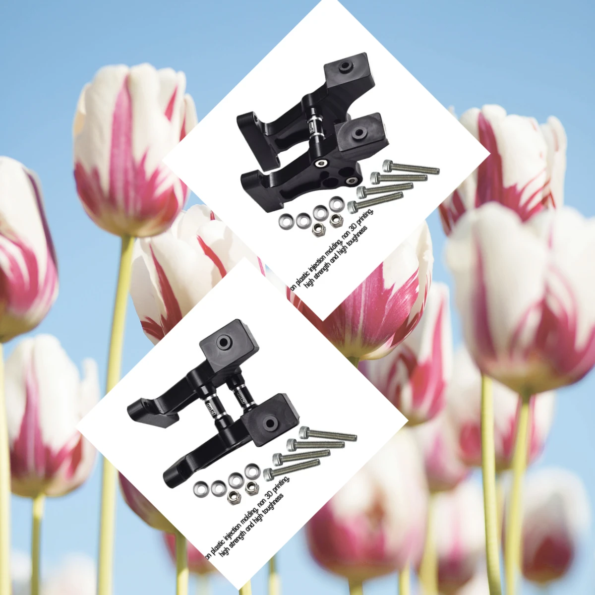 

GPM TRAXXAS 1/8 Sledge Monster Truck 95076-4 Набор креплений заднего крыла из специального материала