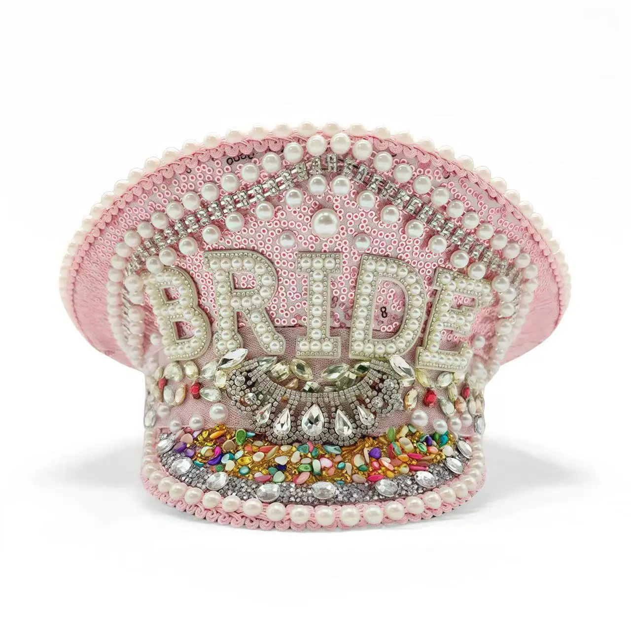 

Steampunk Captain Hat Rhinestone for Mardi Gras, Carnival, Rave Festivals Accessories ＆ Party Cap for Women & Men