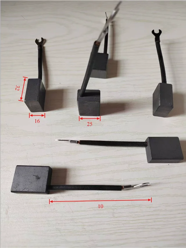 

6 шт. угольная щетка для вилочного погрузчика KJ201, держатель угольной щетки, пружина (прогулка 16*25*32) CPD10-30 Changyin, подвесная вилка