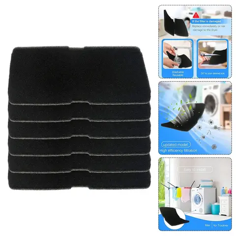 6PCS Replacement Filters 2964840100 for Beko Dryer Heat Pump Dryer, Sponge Filter for Beko Grundig Blomberg Elektra Bregenz