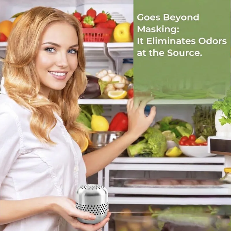 Refrigerator Airs Freshener Box 24-Hour Odor Neutralization Smell Absorber Extends Food Freshness Prevents Taint Purifying