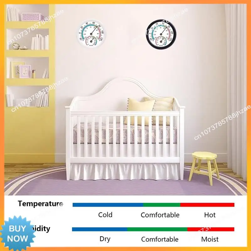

A10R 2PCS Mini Indoor Thermometer Hygrometer 2 In 1 Temperature Humidity Outdoor Monitor Gauge For Wall