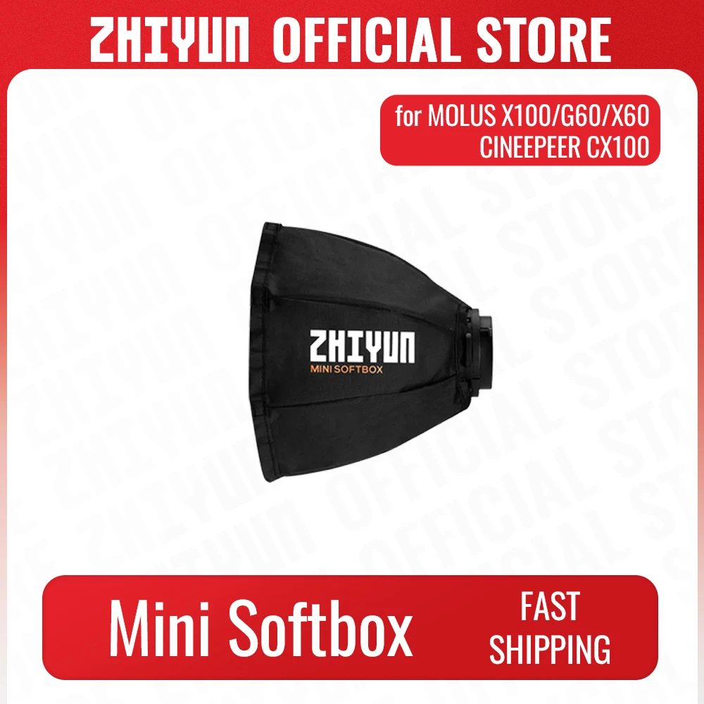 ZHIYUN Official Mini Softbox Octagon ZY Mount EX1H02 Accessories for ZHIYUN Molus G60 X100 CINEPEER CX100 COB Video Light