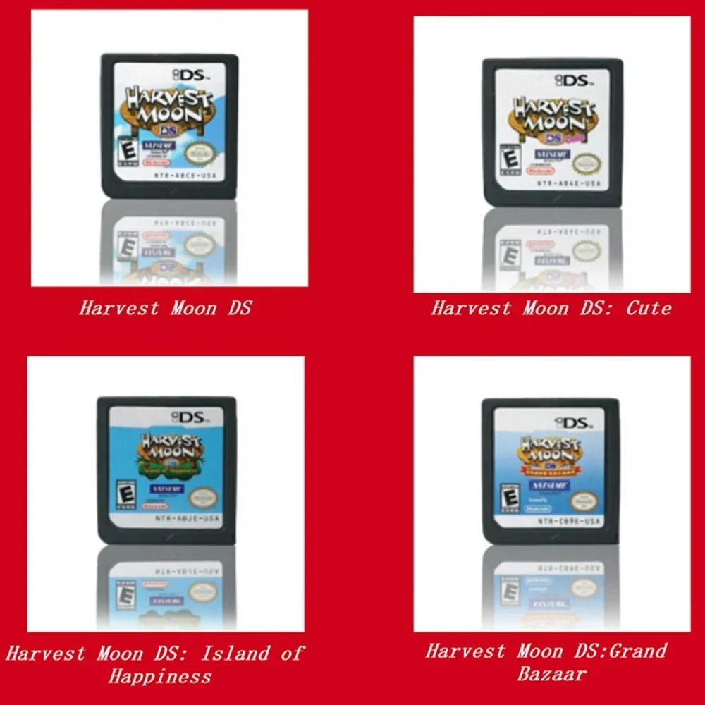 Harvest Moon DS Games Cartridge Video Game Console Card Harvest Moon DS Cute Harvest Moon DS Grand Bazaar for NDS/3DS/2DS
