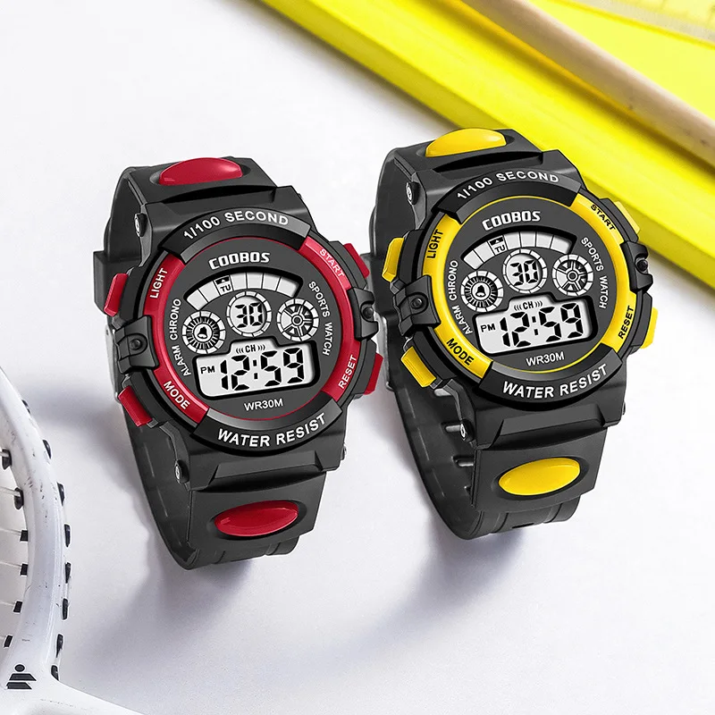 Sports Kids Watches Fashion LED Digital Watches for Children Silicone Strap Waterproof Luminous Girls Boys Clock Gift reloj niNo