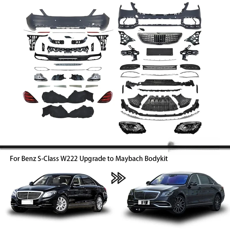 

Car Body Kit W222 Modified to S63 S65 S450 Body Kit Suitable for Mercedes Benz S Class W222 2014-2020