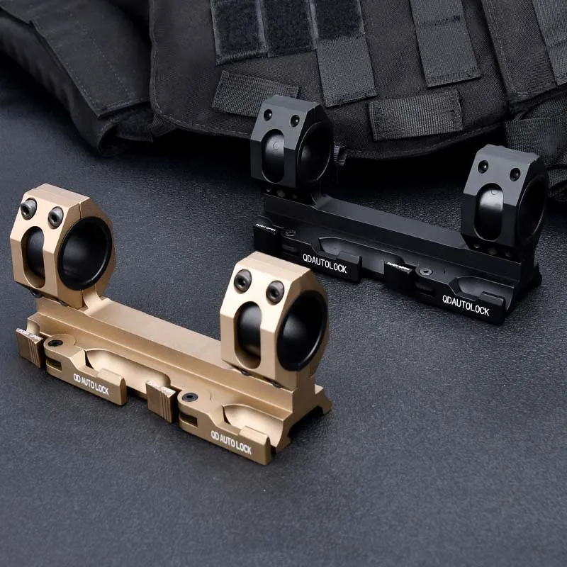 Tactical Airsoft Accessroies LPVO Scope Offset Optic QD Mounts Plate 25.4mm 30mm Rings Fit 20MM Rail Sight Base Weapon