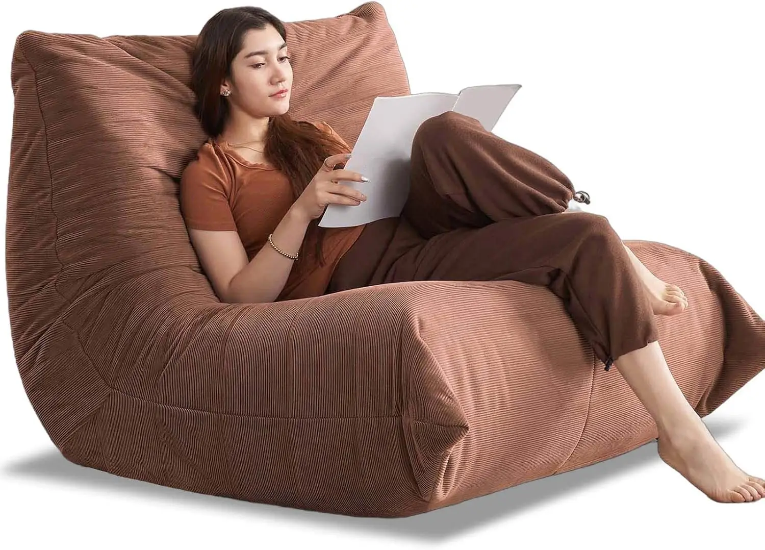 

Напольный диван-мешок для взрослых, супермягкий и удобный ленивый диван из пены с эффектом памяти, мебель Togo Recliner