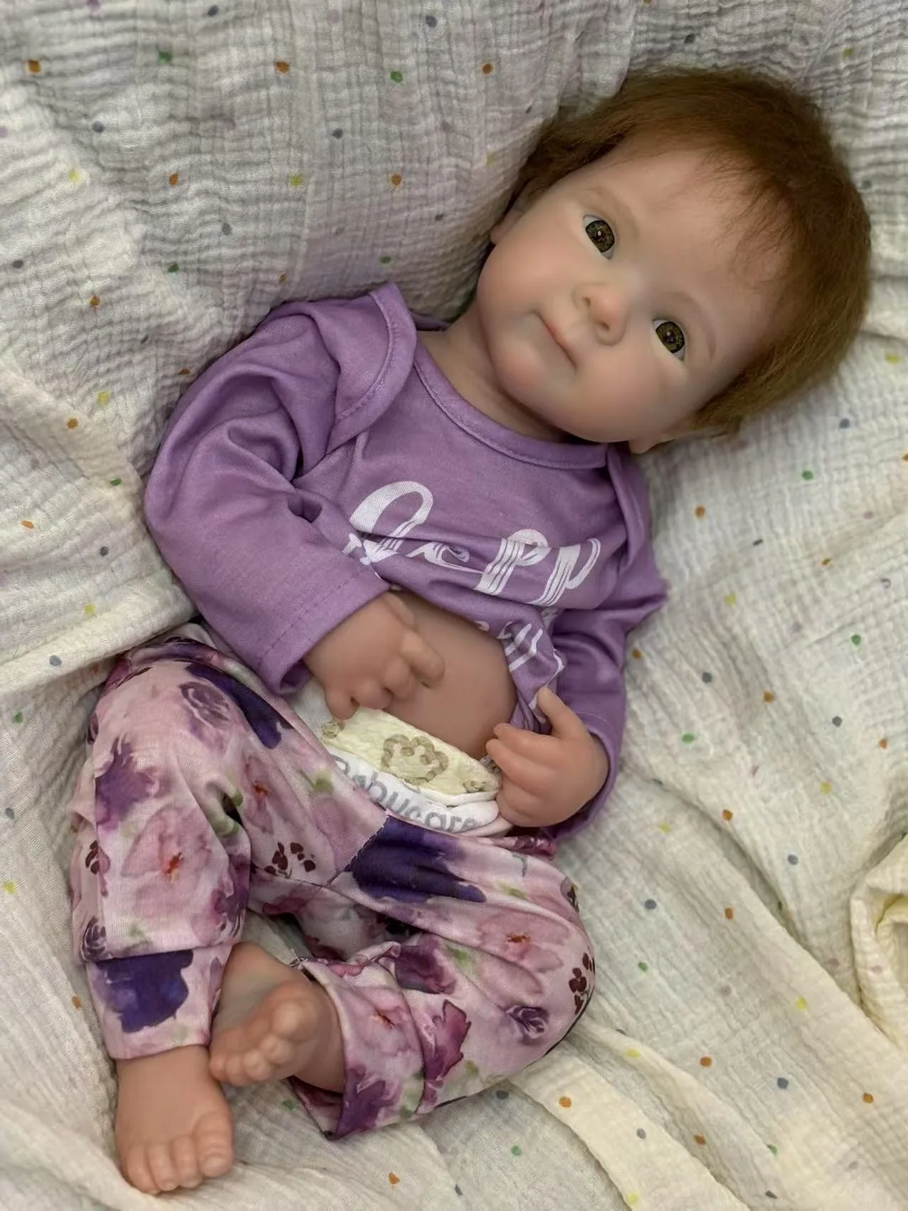 18 بوصة سيليكون فتاة بيتي اليدوية بيبي لمسة ناعمة نابض بالحياة بيبي 2025 لطيف تولد من جديد لعبة للأطفال هدايا عيد ميلاد #3