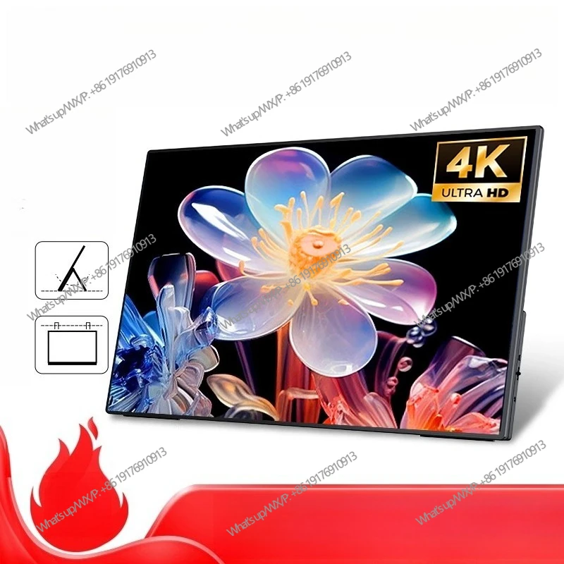 4K ultra-clear portable monitor 23.8 inches, expanded portable screen PS5 external secondary screen tool