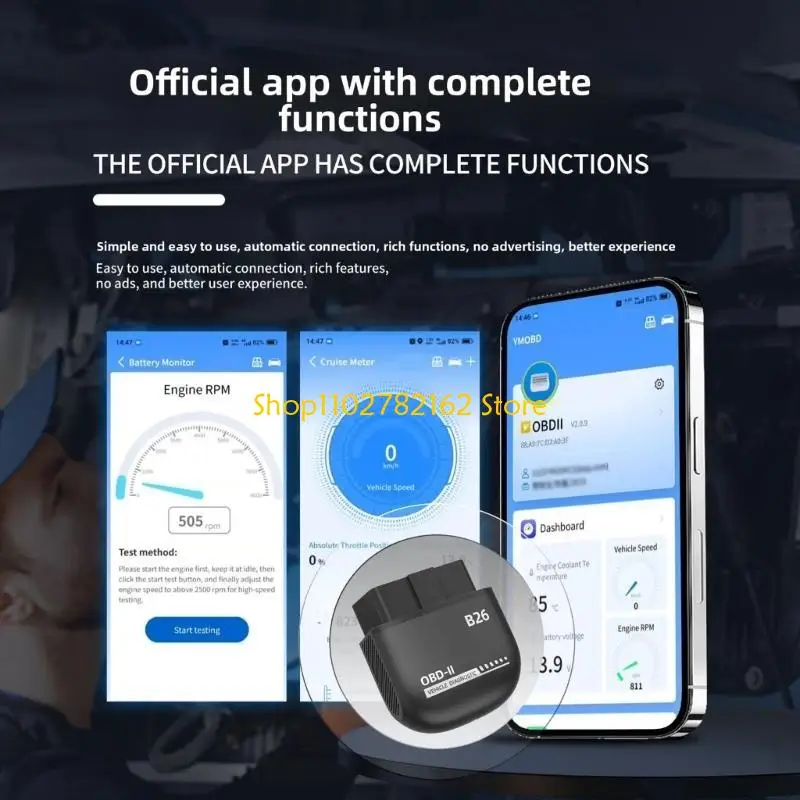 547B Travel Vehicle Code Reader Diagnostics and Problem Solve Tool Home Use
