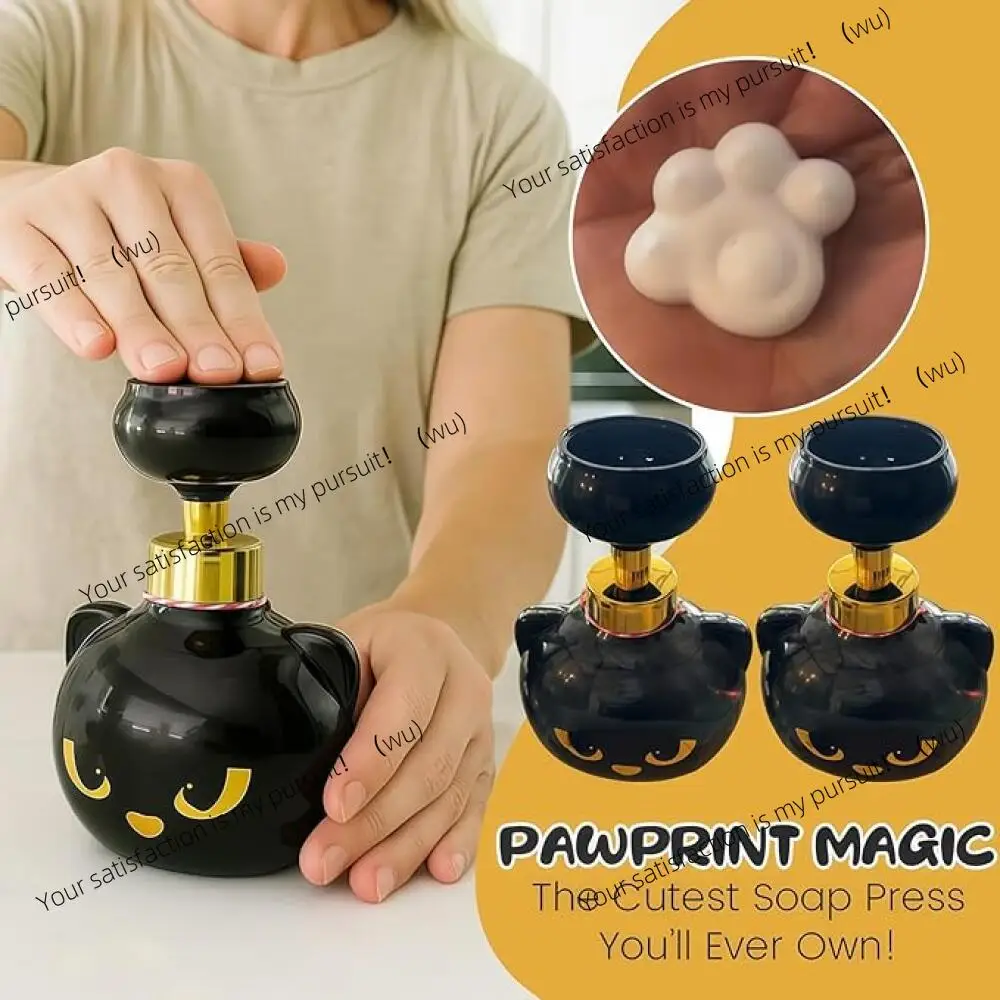 Cute Cat Paw Foam Soap Dispenser Funny Cute Cat Paw Flower Shape Foam Soap Pump Bottles Cat Lover Gift for Bathroom,Kitchen