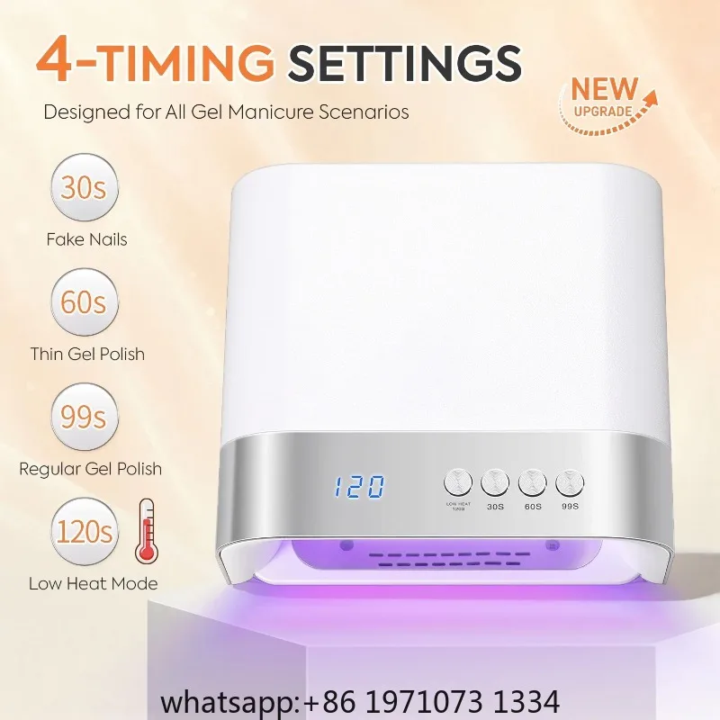 36LEDS UV LED Nail Dryer With HD Display  Nail Drying Lamp for Fast Drying All Gel Nail Polish Professional Manicure Tools