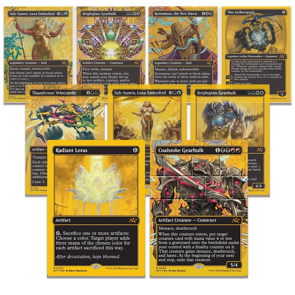 

Magic the Gatherings storms DIY homemade Ketramose Brightglass Sab Sunen Oildeep Gearhulk Ketramose Board game flash card toy