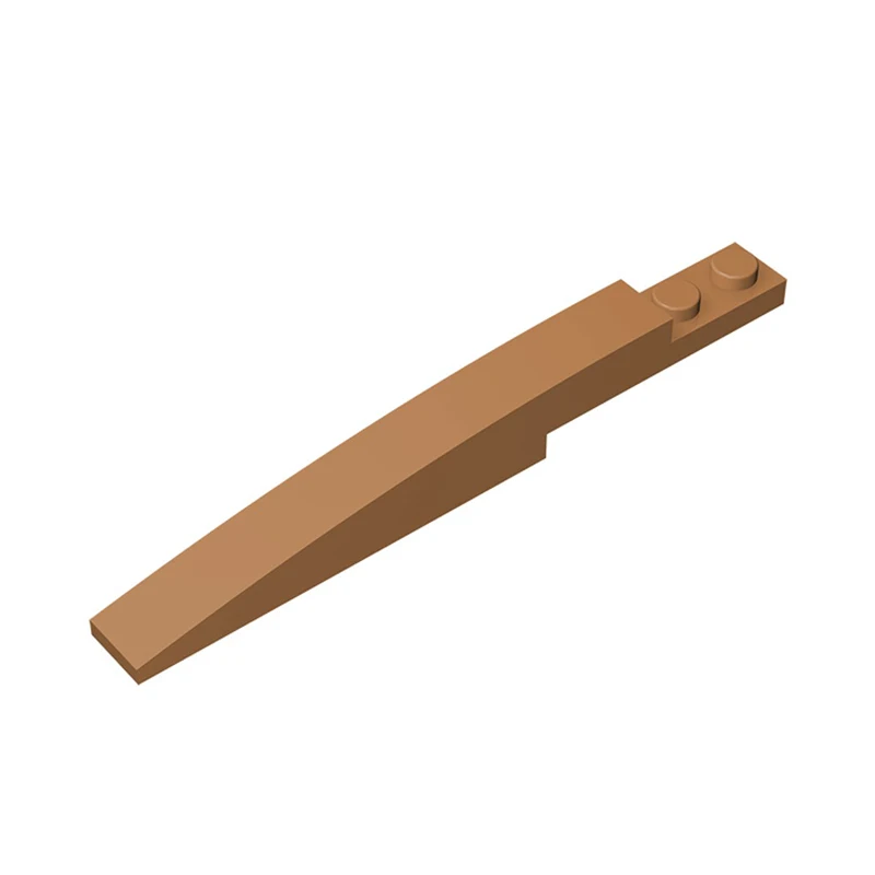 Gobricks 1PC 13731 벽돌 곡선 10x1 비대칭 부품 내부 능선 85970 빌딩 블록과 호환 어린이를위한 크리 에이 티브 장난감