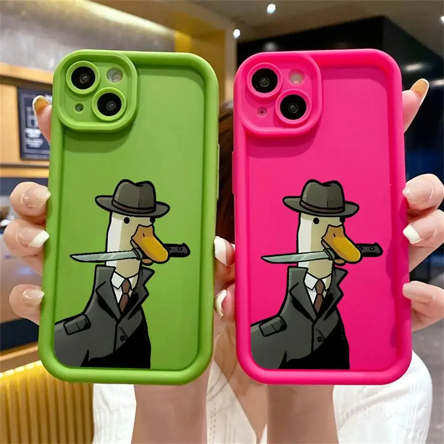 

Утолщенный чехол для телефона «Утка» для iPhone 11 12 Pro Max 13 Plus 12 11 Pro 13 Mini XS Max X XR 7 8 Plus с мягким ТПУ