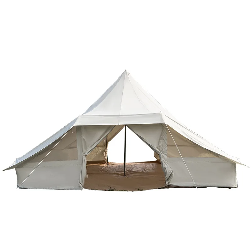 Camp tent camping double door yurt word tower oxford cloth rainproof mildew proof fireproof tent