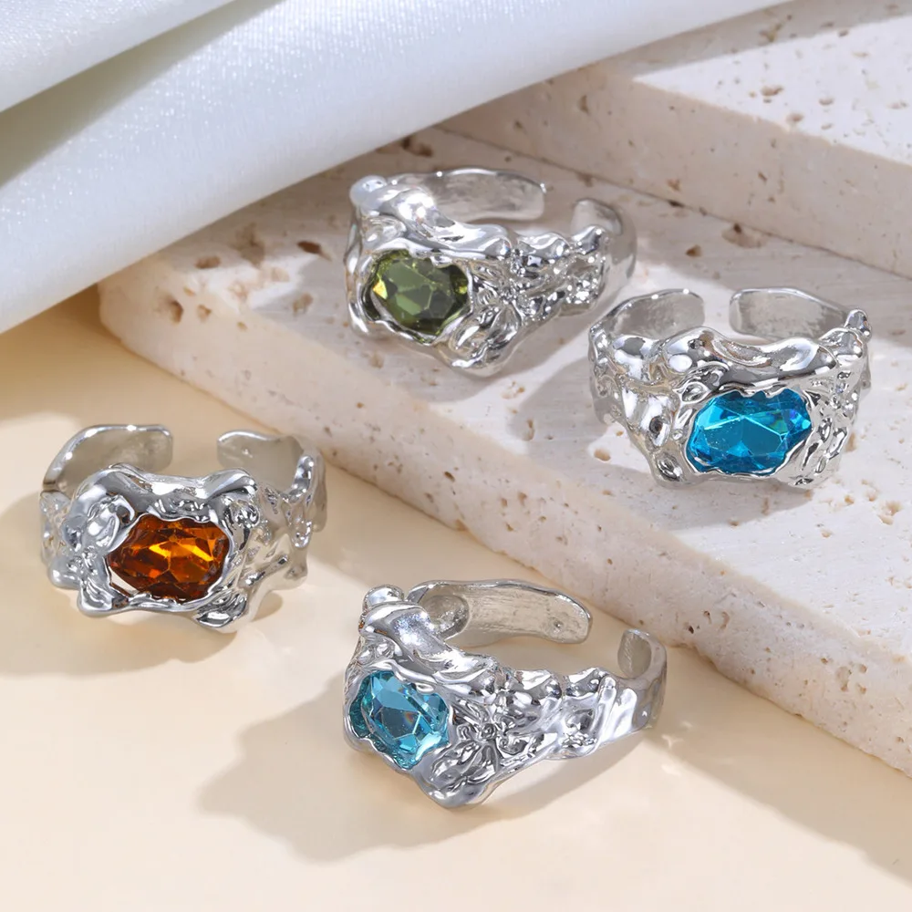 Conjunto de Anéis Geométricos com Zircônia Colorida Vnox: Uma Análise Real e Detalhada para Quem Procura Estilo e Personalidade