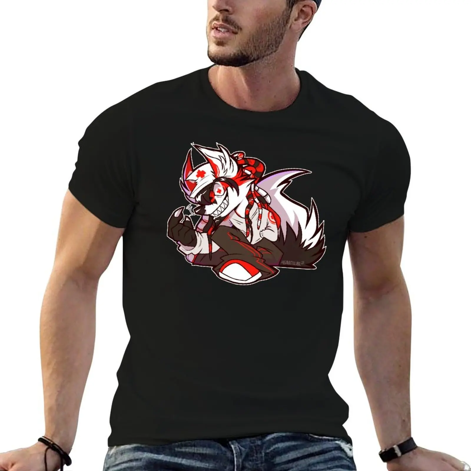 

RENARD QUEENSTON T-Shirt anime tshirt funny t shirts cotton t shirts for man slim fit T-shirt