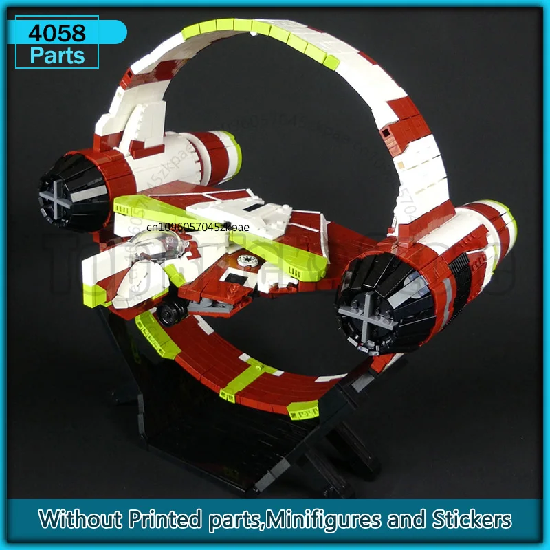 Beroemde film MOC Space Booster Ring met zeester op standaard Technologie Bricks Model DIY Creatieve ideeën Collectie Speelgoed Geschenken
