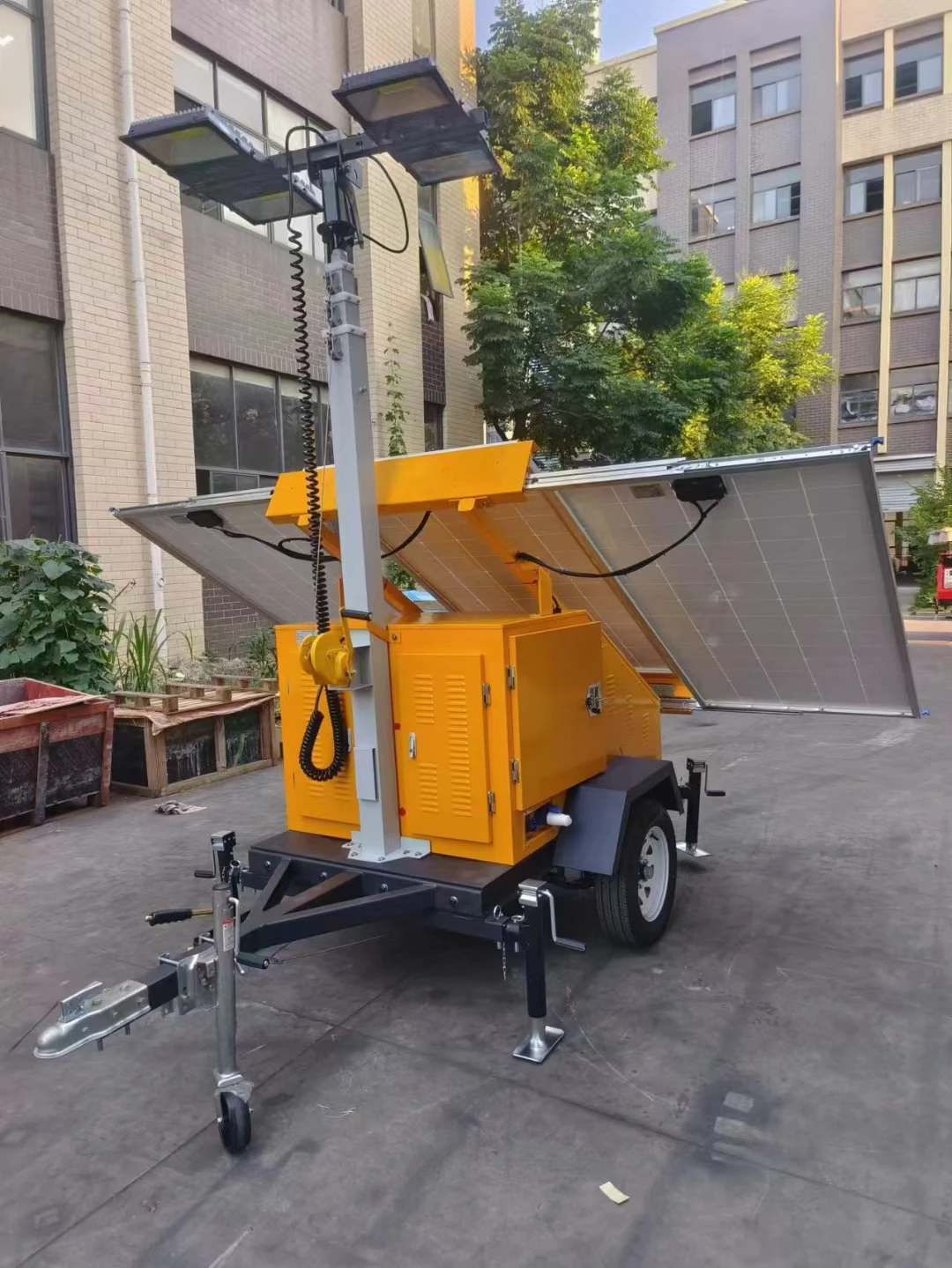 New Trailer Type Mobile Flood Light Tower Luminaire for Road Lighting Airport Light