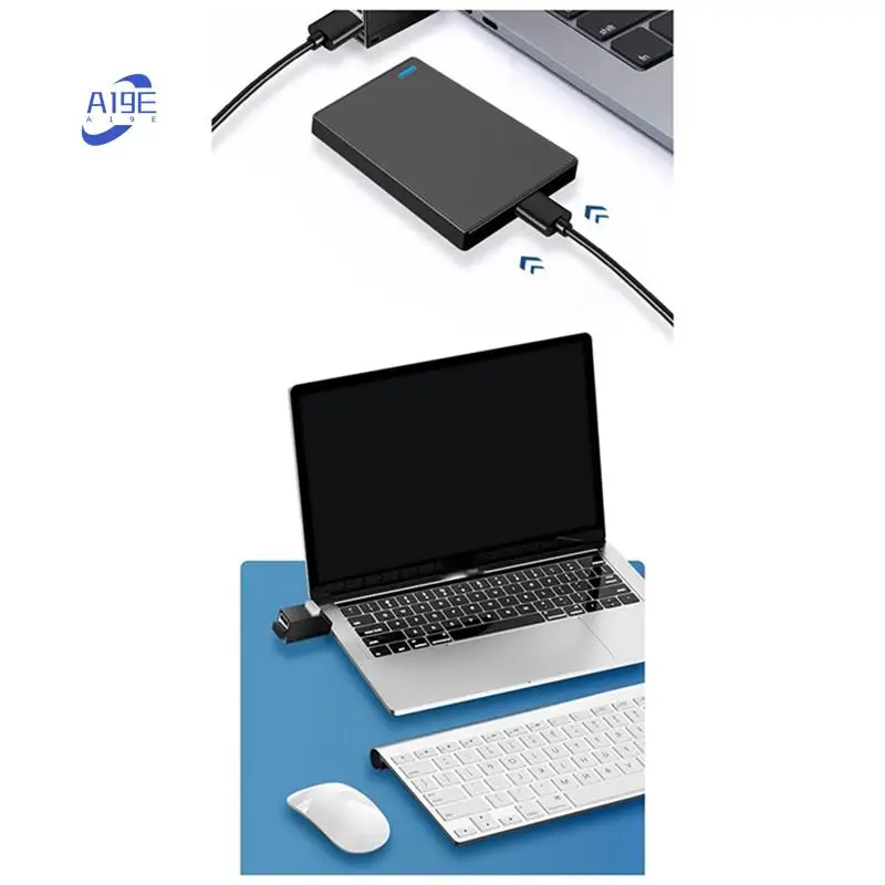 A19E-USB 3.0 Hub Adapter Extender Mini 3 Port Breakout U Disk Card Reader For Computer Laptop USB 2.0 Hub PC Accessories