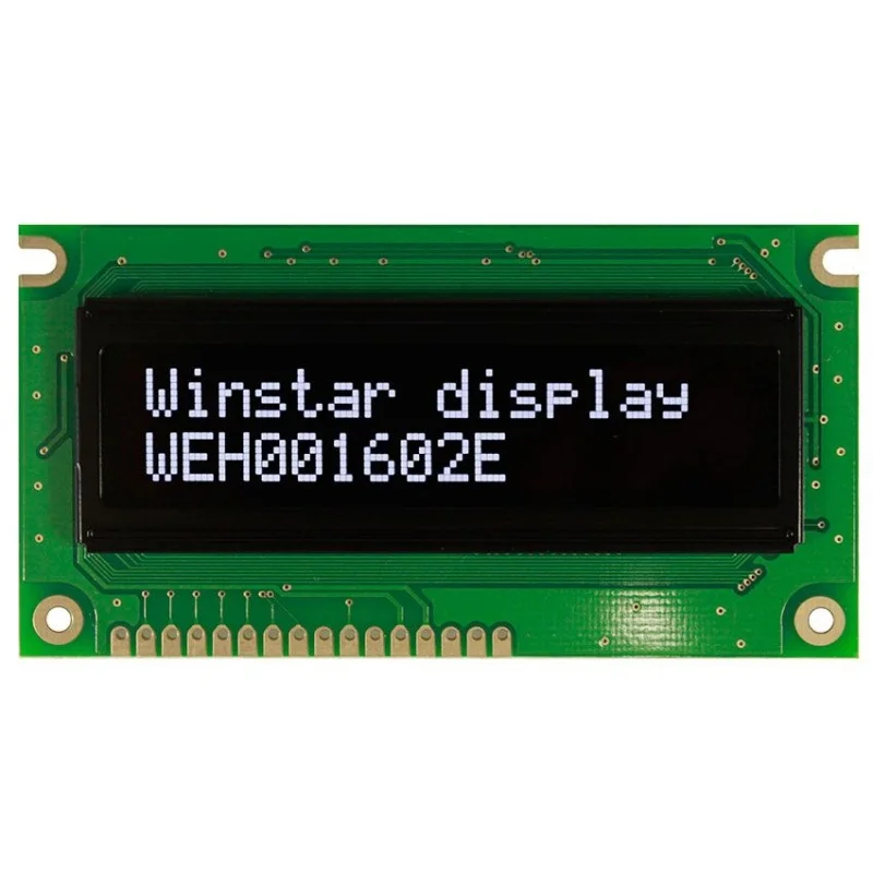 

WEH001602E Winstar low power 16x2 character OLED to replace your existing STN character display New and original