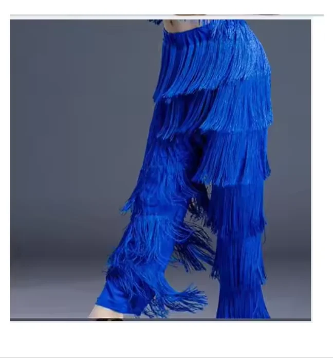 1pcs/lot Ladies Girls Fringe Latin Dance Pants Samba Fringe tassel latin Dance Pants image 2