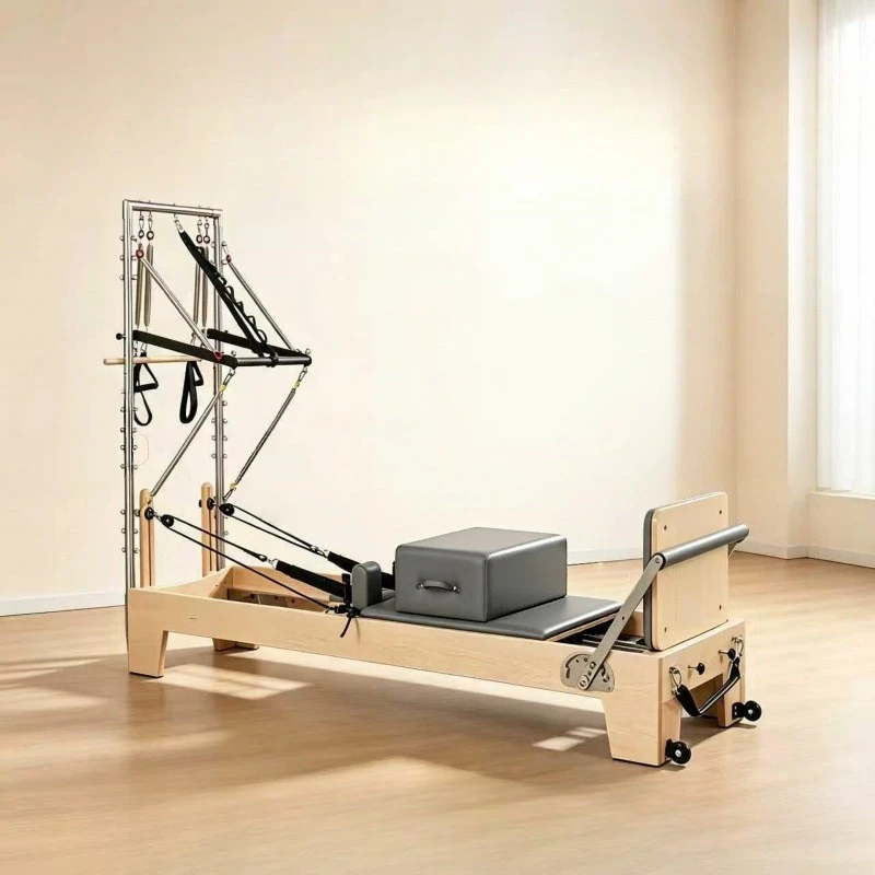 Commercial fitness equipment: Pilates bed, maple wood semi-elevated adjustable adjustable comprehensive training machine