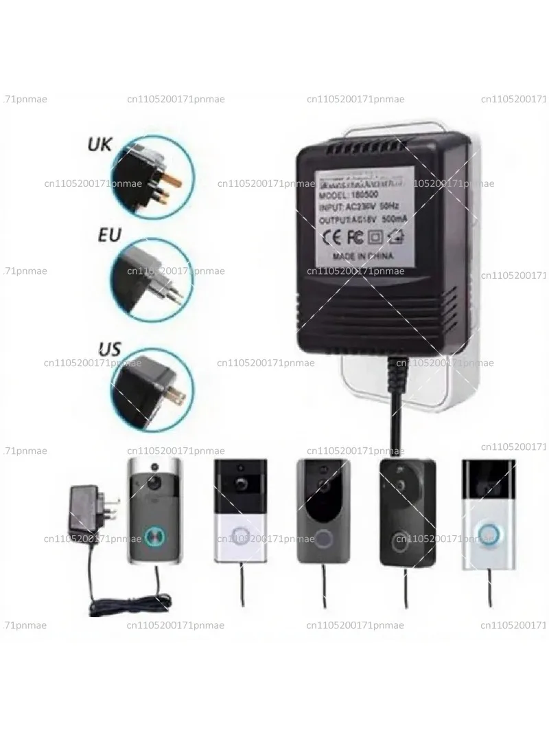 18V 500mAh AC Power Adapter EU US Plug 110V 220V Transformer Charger for Wireless Video