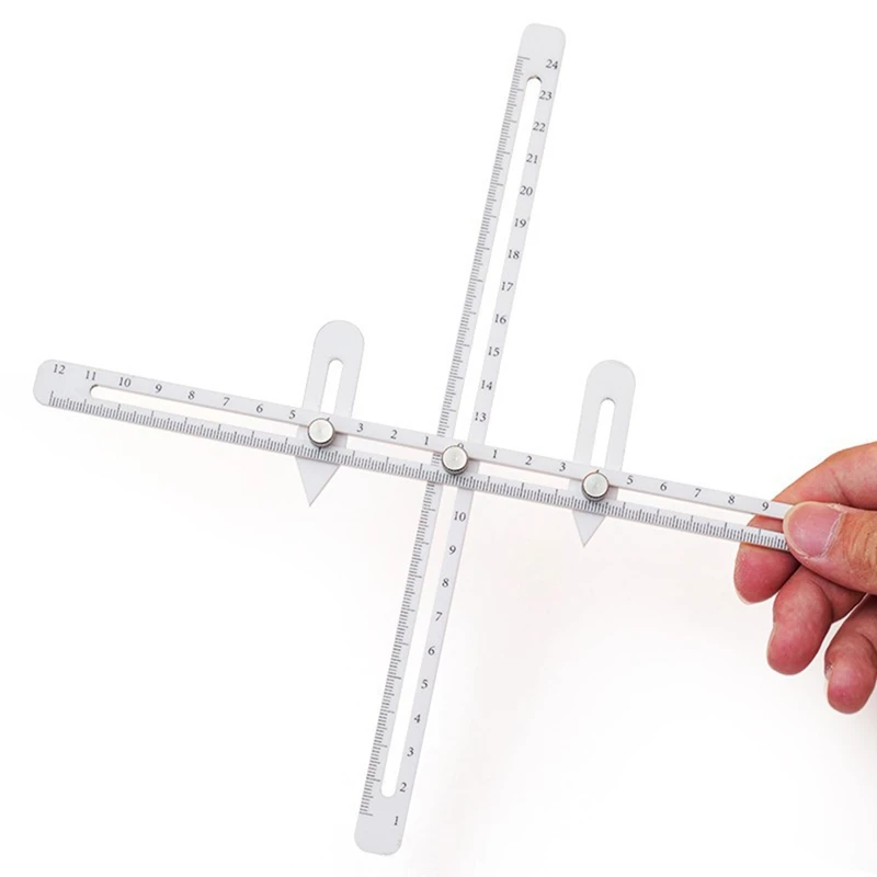 Conjunto de ferramentas combinadas de regra de medição de cerâmica multifuncional profundidade/espessura/calibre régua de medição ferramentas de cerâmica