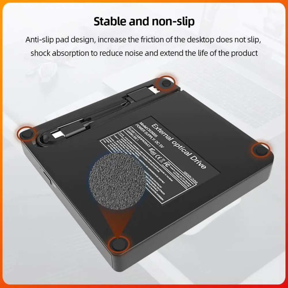 

Optical Player USB 3.0 & Type-C DVD RW CD Writer Drive for /Linux Windows 7/8/10/11 Laptop PC